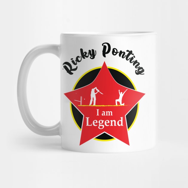 Ricky Ponting - I am Legend T-shirt by VectorPB